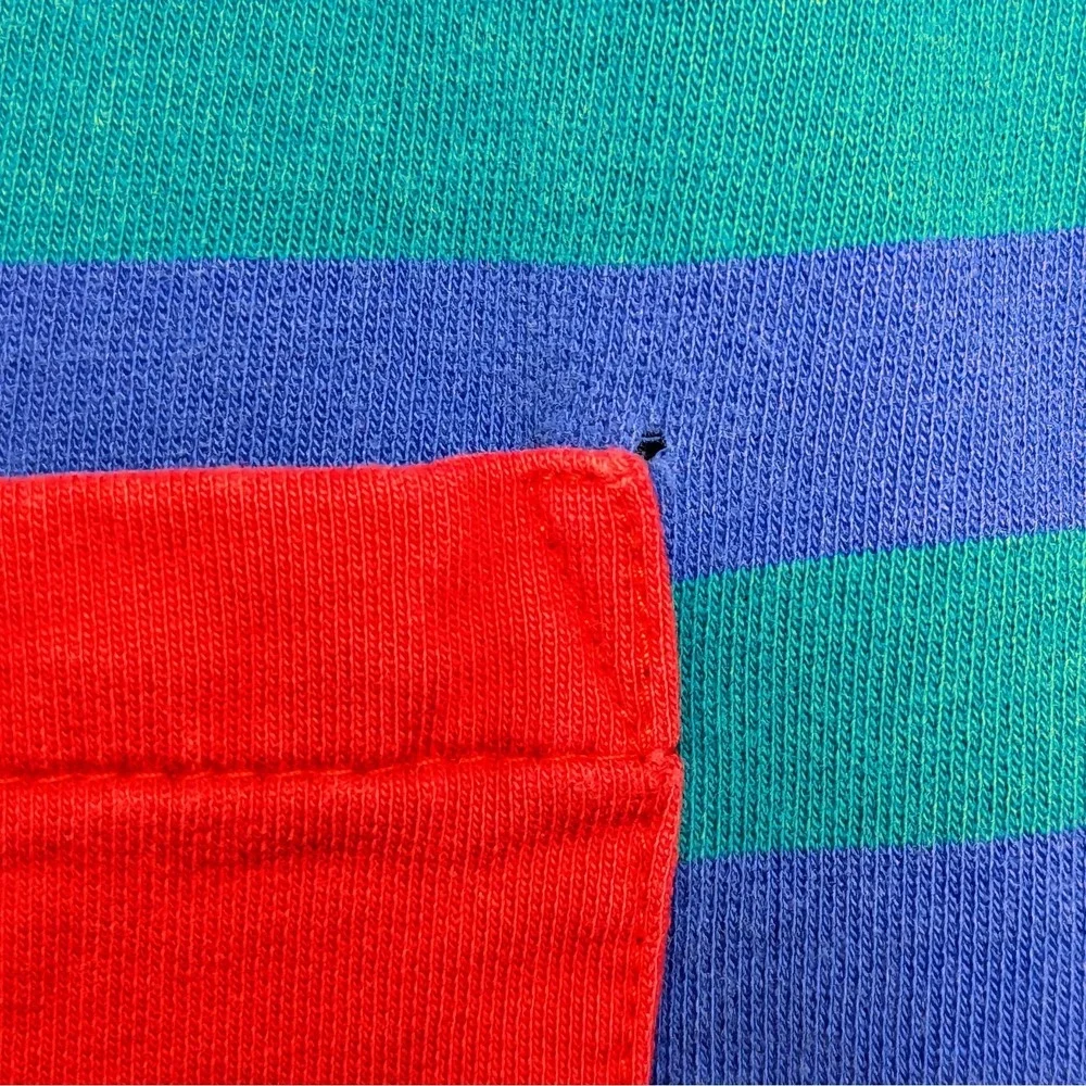 VTG Gymboree Colorblock Rainbow Tag Long Sleeve Jumpsuit Romper‎ 18-24 Months